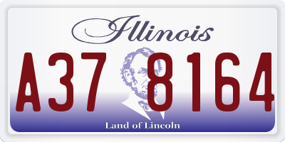 IL license plate A378164