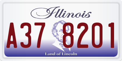 IL license plate A378201