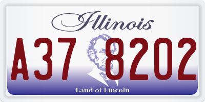 IL license plate A378202