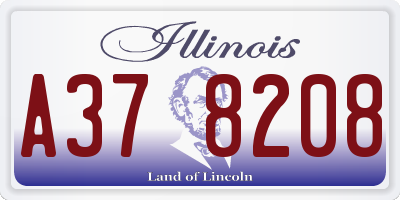 IL license plate A378208