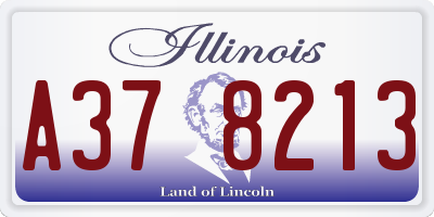 IL license plate A378213