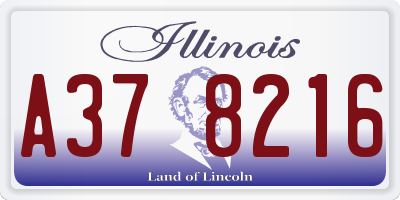 IL license plate A378216