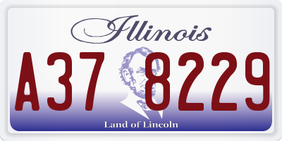 IL license plate A378229