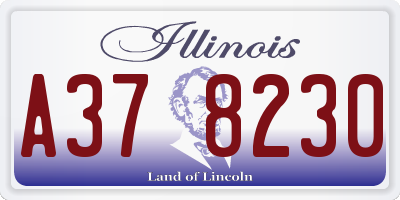 IL license plate A378230