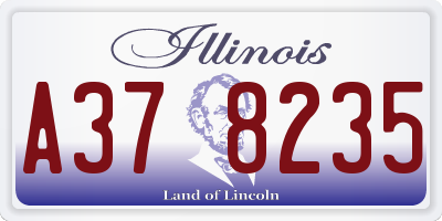 IL license plate A378235