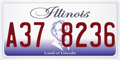 IL license plate A378236
