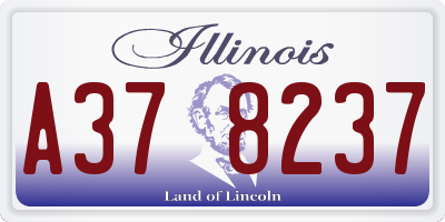 IL license plate A378237