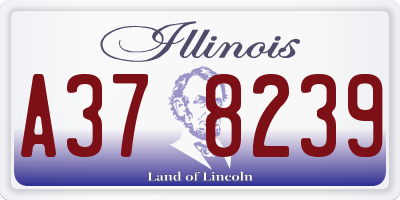 IL license plate A378239