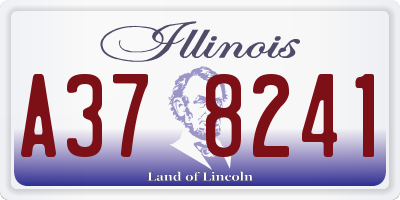 IL license plate A378241