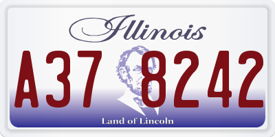 IL license plate A378242