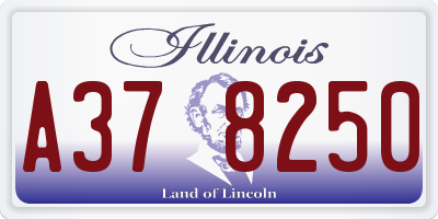 IL license plate A378250