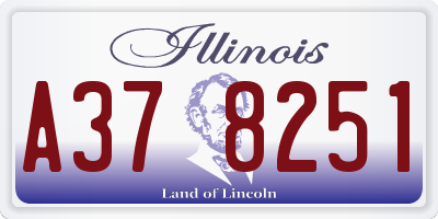 IL license plate A378251
