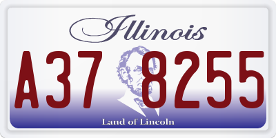 IL license plate A378255