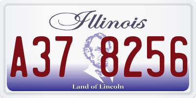 IL license plate A378256