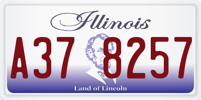 IL license plate A378257