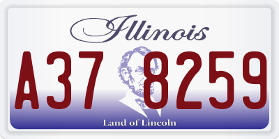 IL license plate A378259