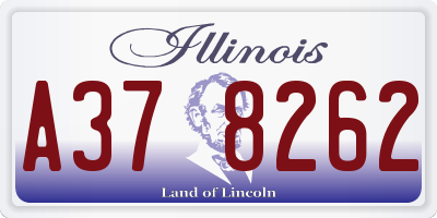 IL license plate A378262