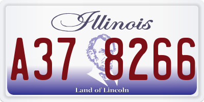 IL license plate A378266