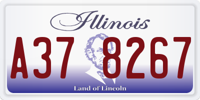 IL license plate A378267