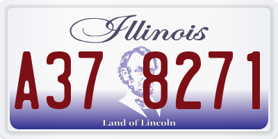 IL license plate A378271