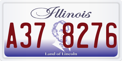 IL license plate A378276