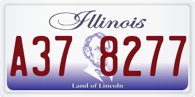 IL license plate A378277