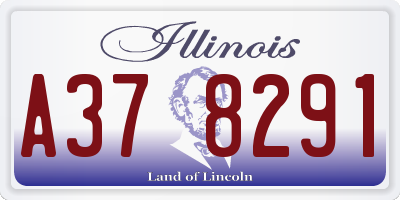 IL license plate A378291
