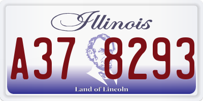 IL license plate A378293