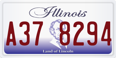 IL license plate A378294