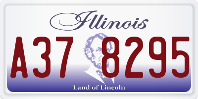 IL license plate A378295