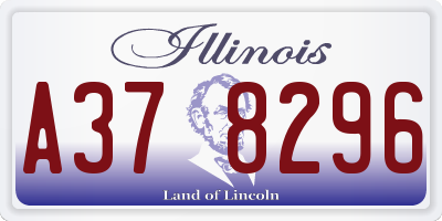 IL license plate A378296