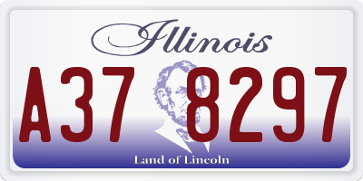 IL license plate A378297