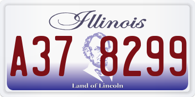 IL license plate A378299