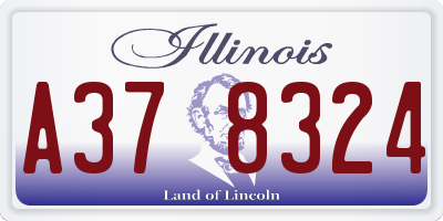 IL license plate A378324