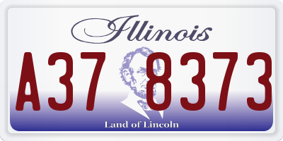 IL license plate A378373