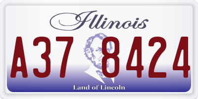 IL license plate A378424