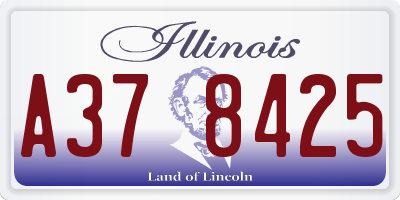 IL license plate A378425