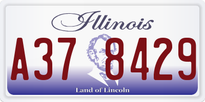 IL license plate A378429
