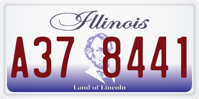 IL license plate A378441