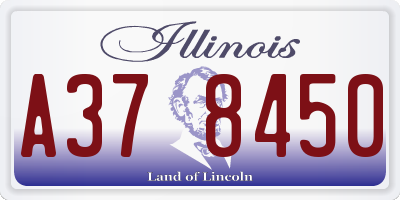 IL license plate A378450