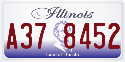 IL license plate A378452