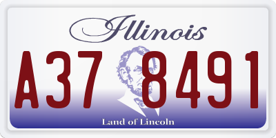 IL license plate A378491
