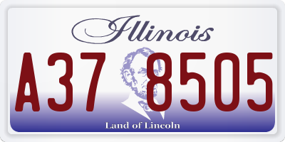 IL license plate A378505