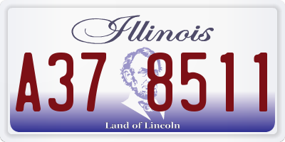 IL license plate A378511