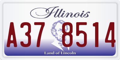 IL license plate A378514