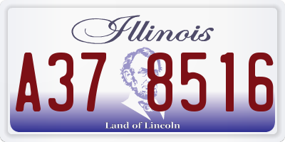 IL license plate A378516