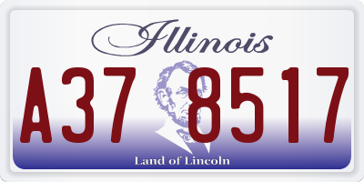 IL license plate A378517