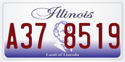 IL license plate A378519