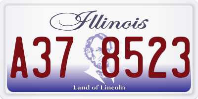 IL license plate A378523