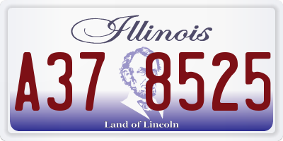 IL license plate A378525